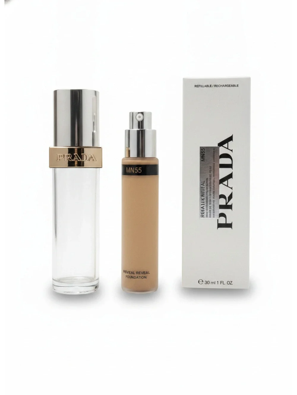 Prada Reveal MN55 Neutral Undertone Medium Tone Foundation